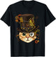 Cat Shirt Steampunk Cat Shirt Medieval Kitten Pet Cat Lover T-Shirt - T-Shirt | Black