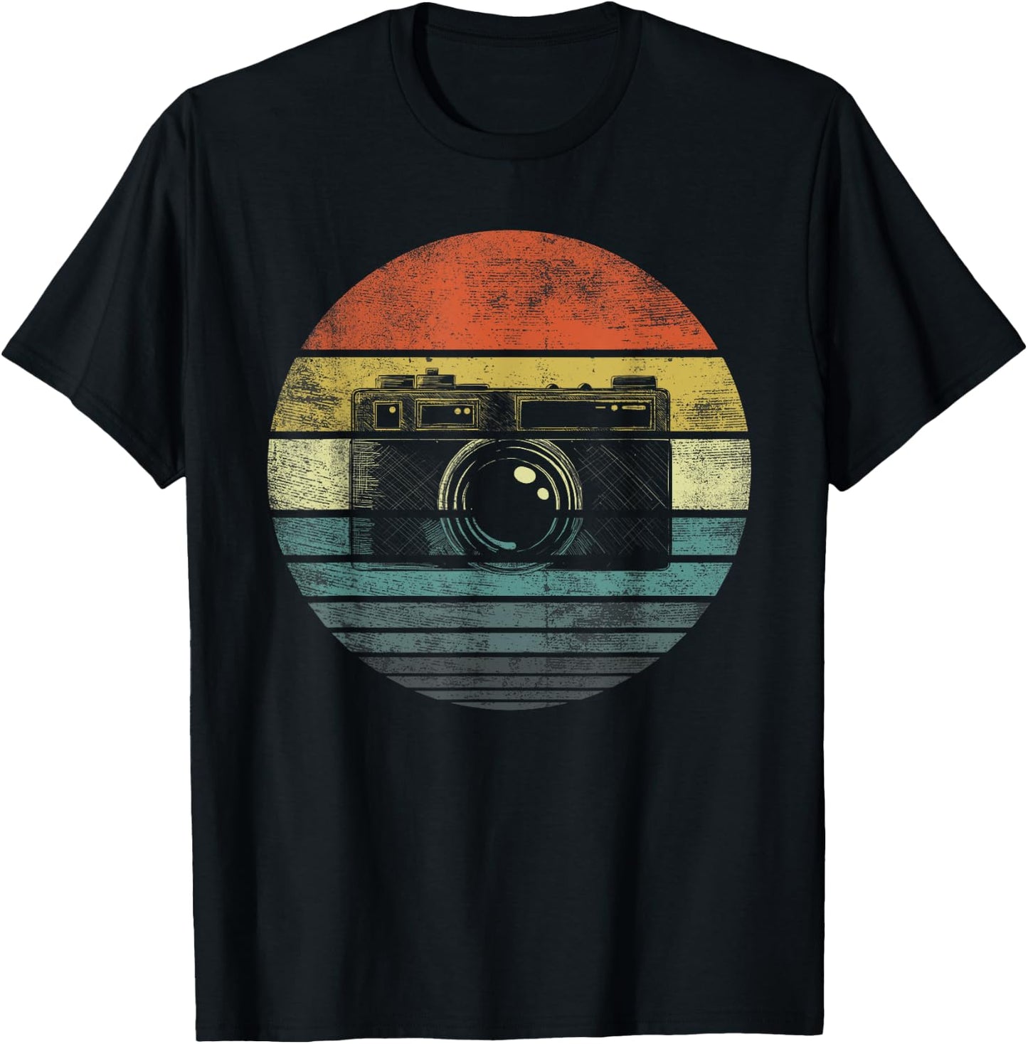 Retro Vintage Camera Photography Lover Photographer Gift T-Shirt - T-Shirt | Black