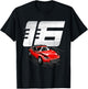 16th Birthday Boy Race Car 16 Year Old Birthday Racing Kids T-Shirt - T-Shirt | Black
