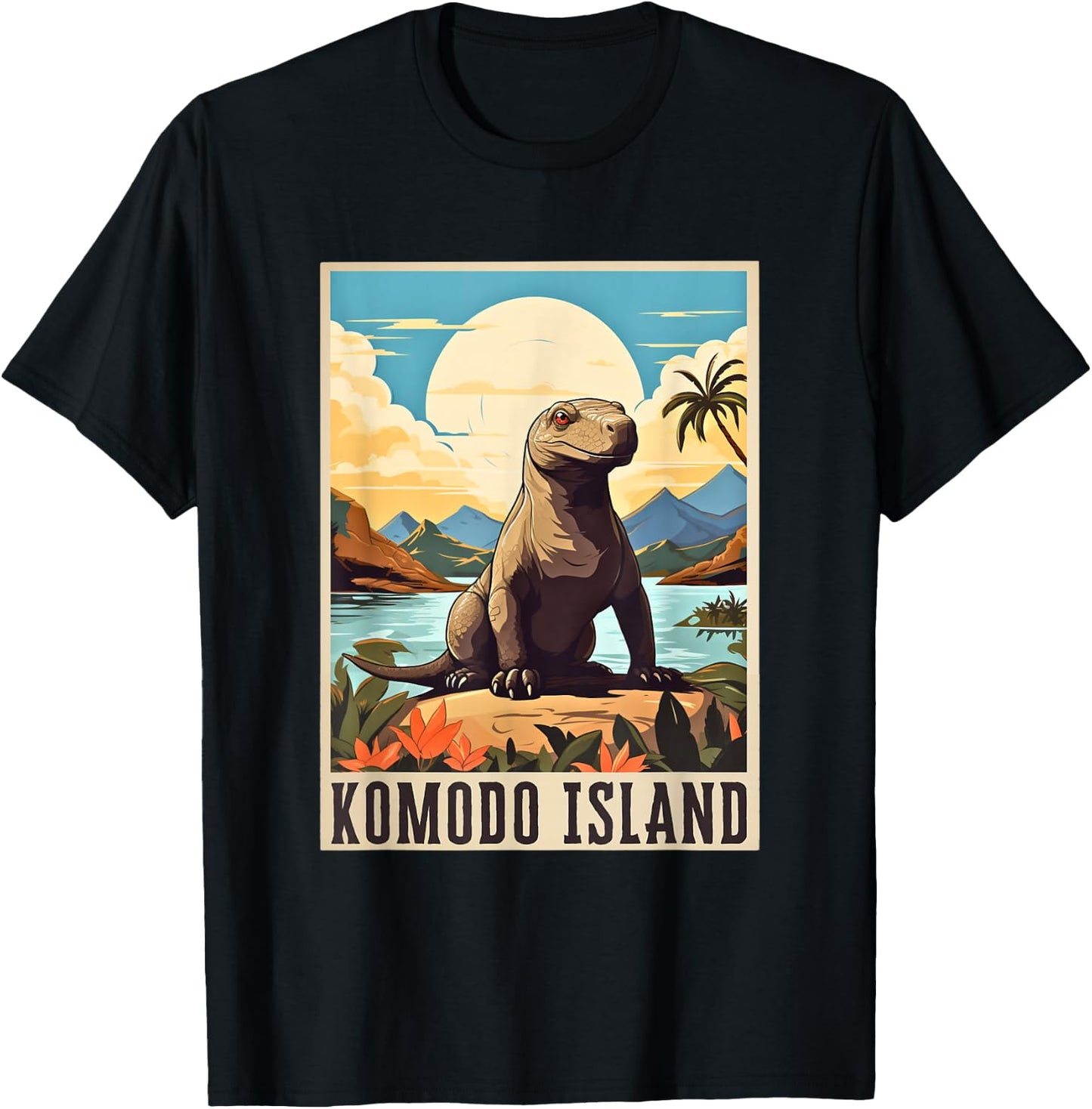 Komodo Island Indonesia / Komodo Dragon T-Shirt - T-Shirt | Black