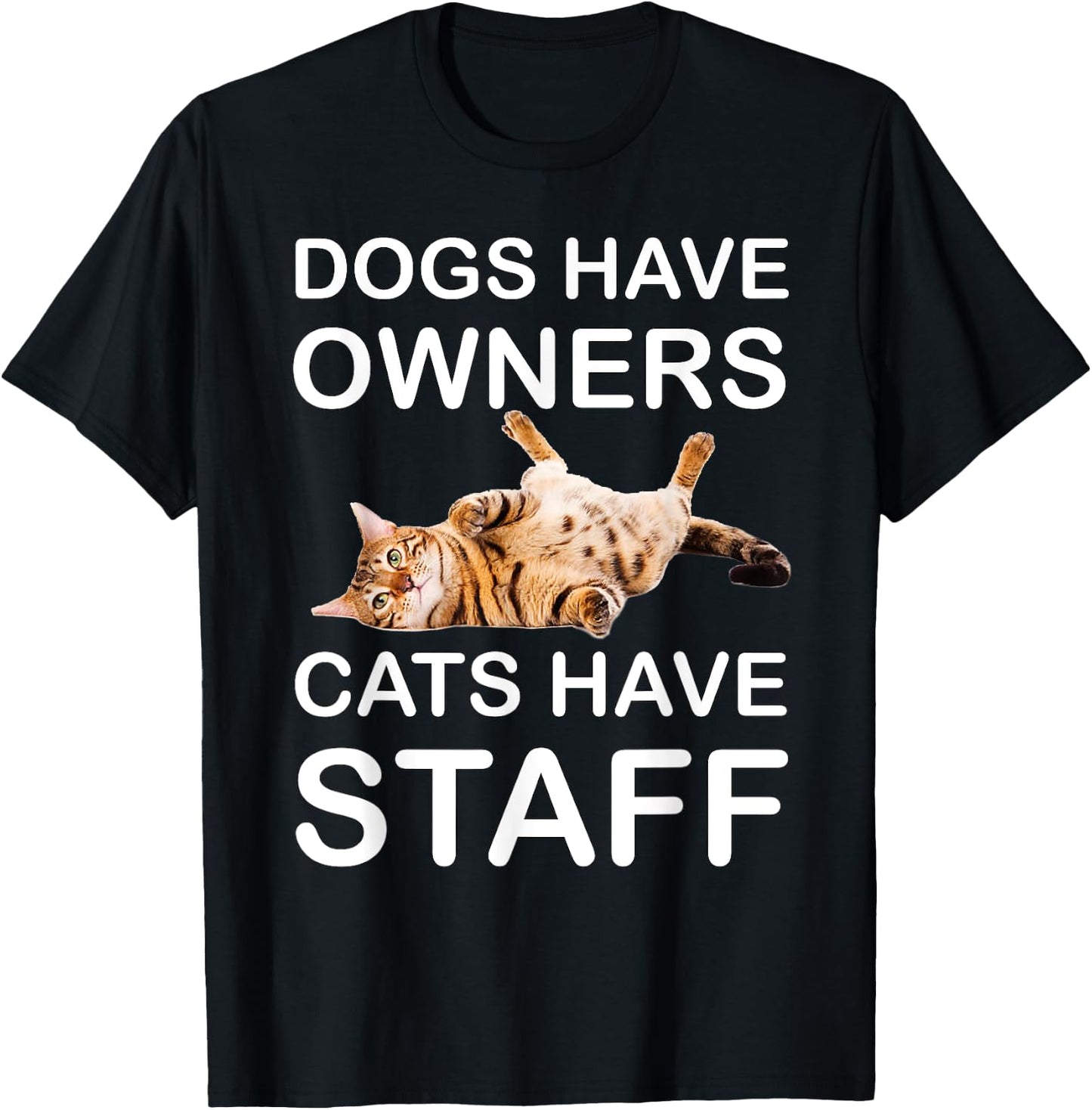 Cat Shirts /Women - Funny Cat Shirts for Cat Dad/Mom T-Shirt - T-Shirt | Black
