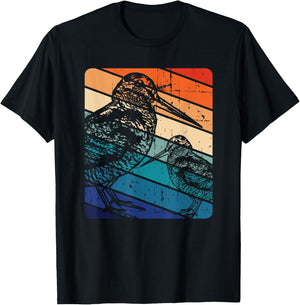 American Woodcock Bird Retro Vintage Unique Birding Gift T-Shirt - T-Shirt | Black
