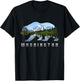 Washington Bear & North Cascades Park Image Souvenir T-Shirt - T-Shirt | Black
