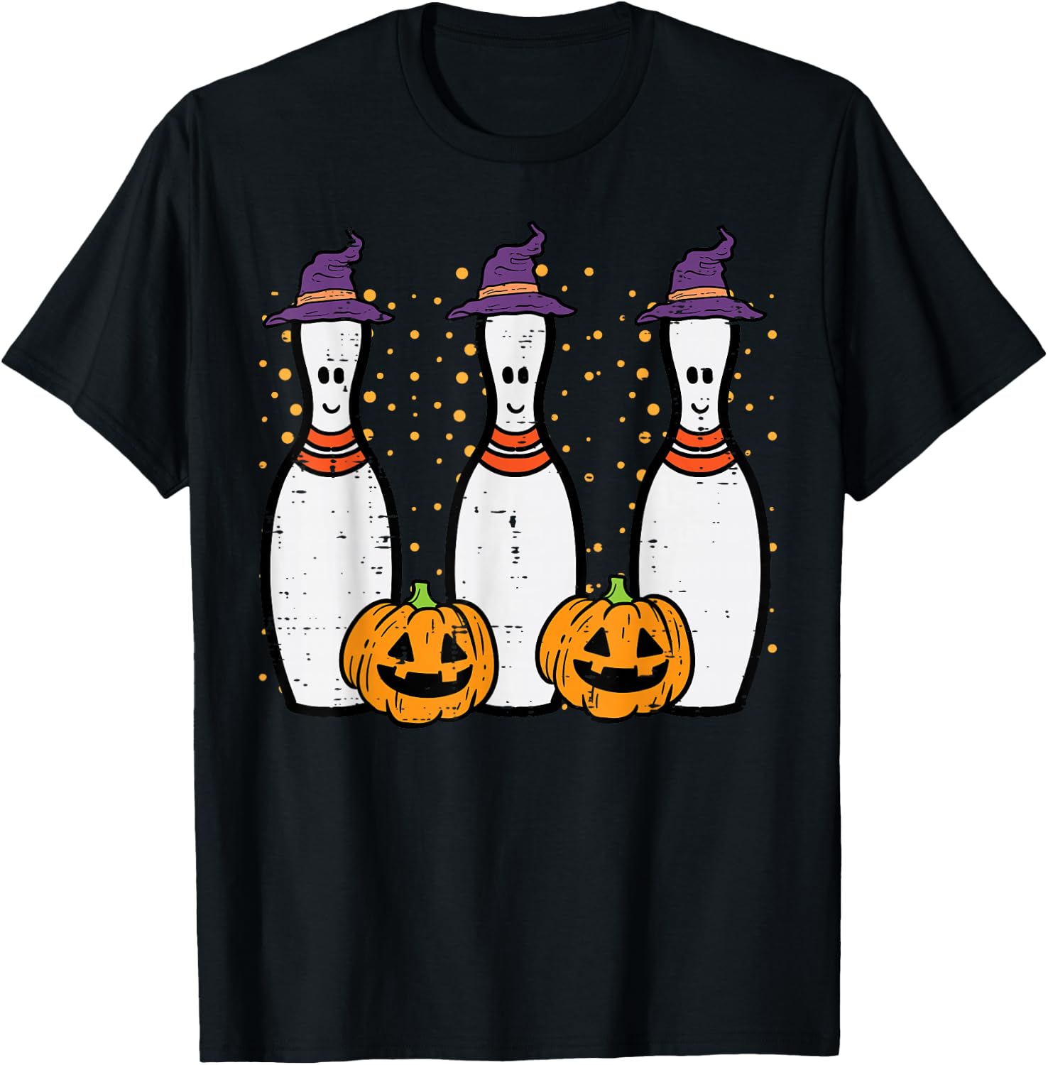 Halloween Bowling Costume Bowler Men Women Kids Boys Youth T-Shirt - T-Shirt | Black