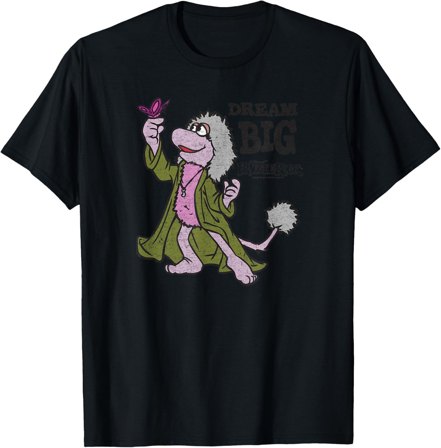 Fraggle Rock Dream Big T-Shirt - T-Shirt | Black