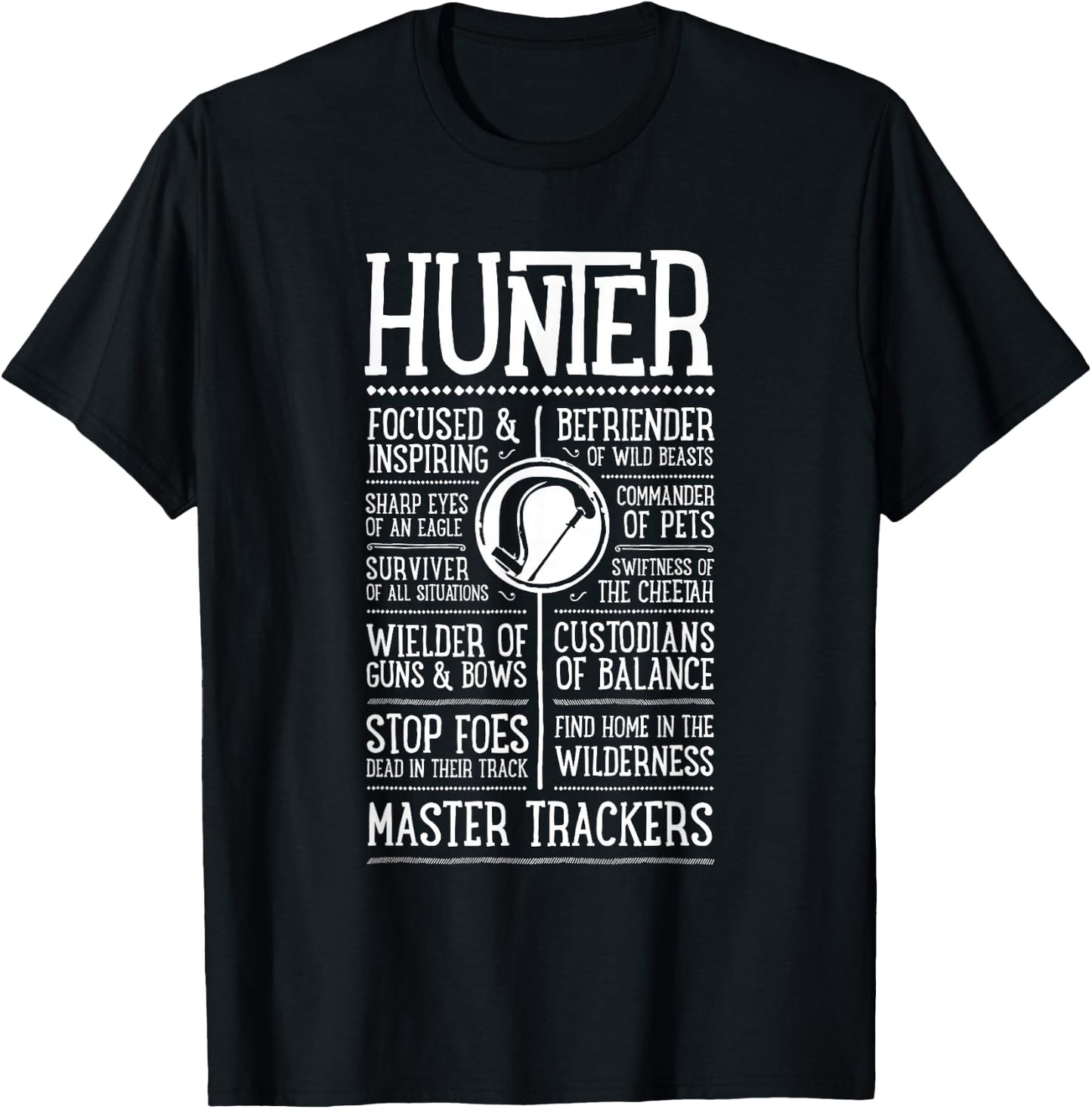 Wow Hunter Role Playing Gamer T-Shirt - T-Shirt | Black