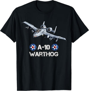 American Military Fighter Bomber A10 Warthog T-Shirt - T-Shirt | Black