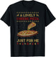 A Lovely Cheese Pizza Shirt Alone Funny Kevin X-mas Home T-Shirt - T-Shirt | Black