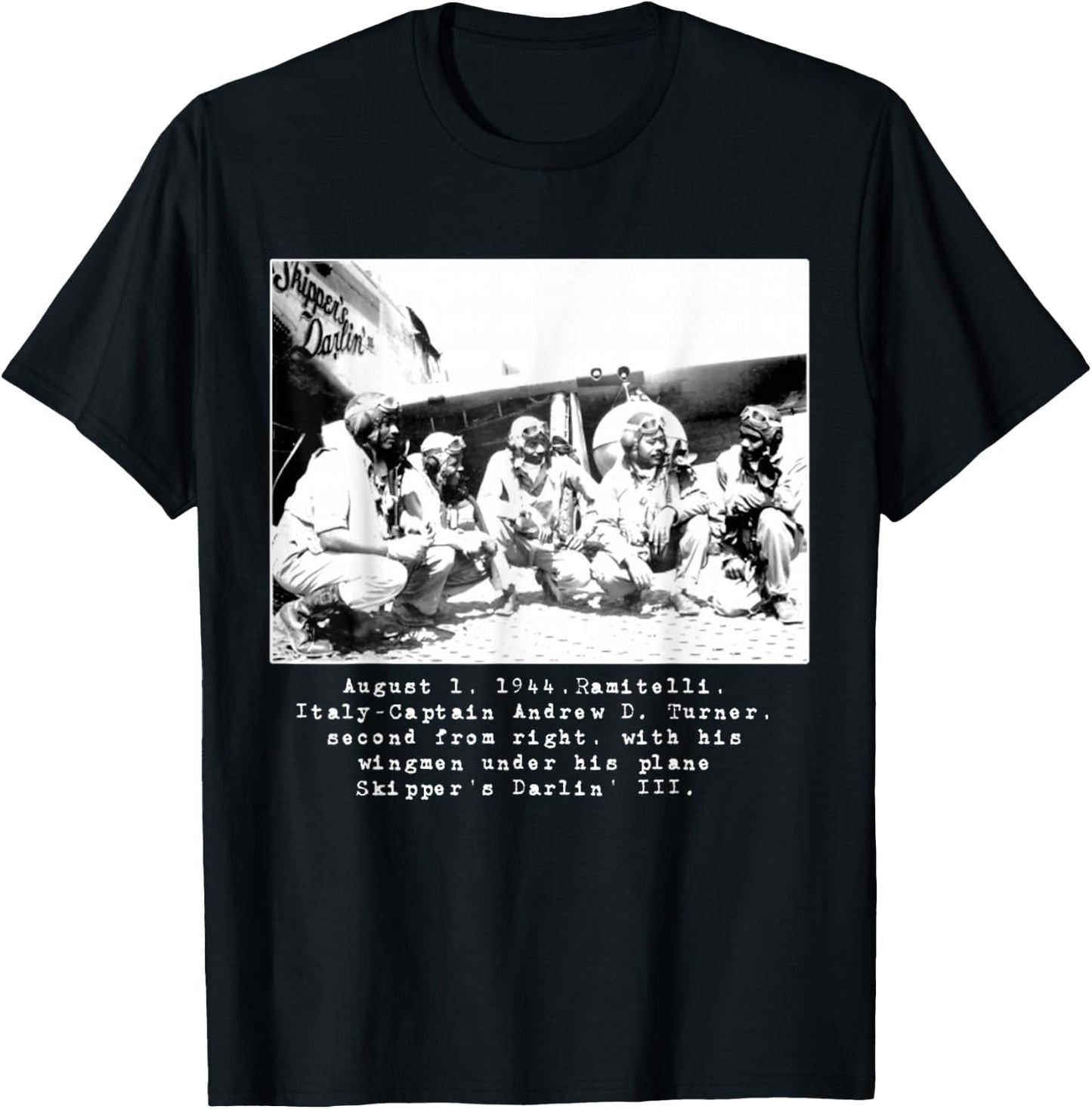 Tuskegee Historic Air Men T-Shirt - T-Shirt | Black