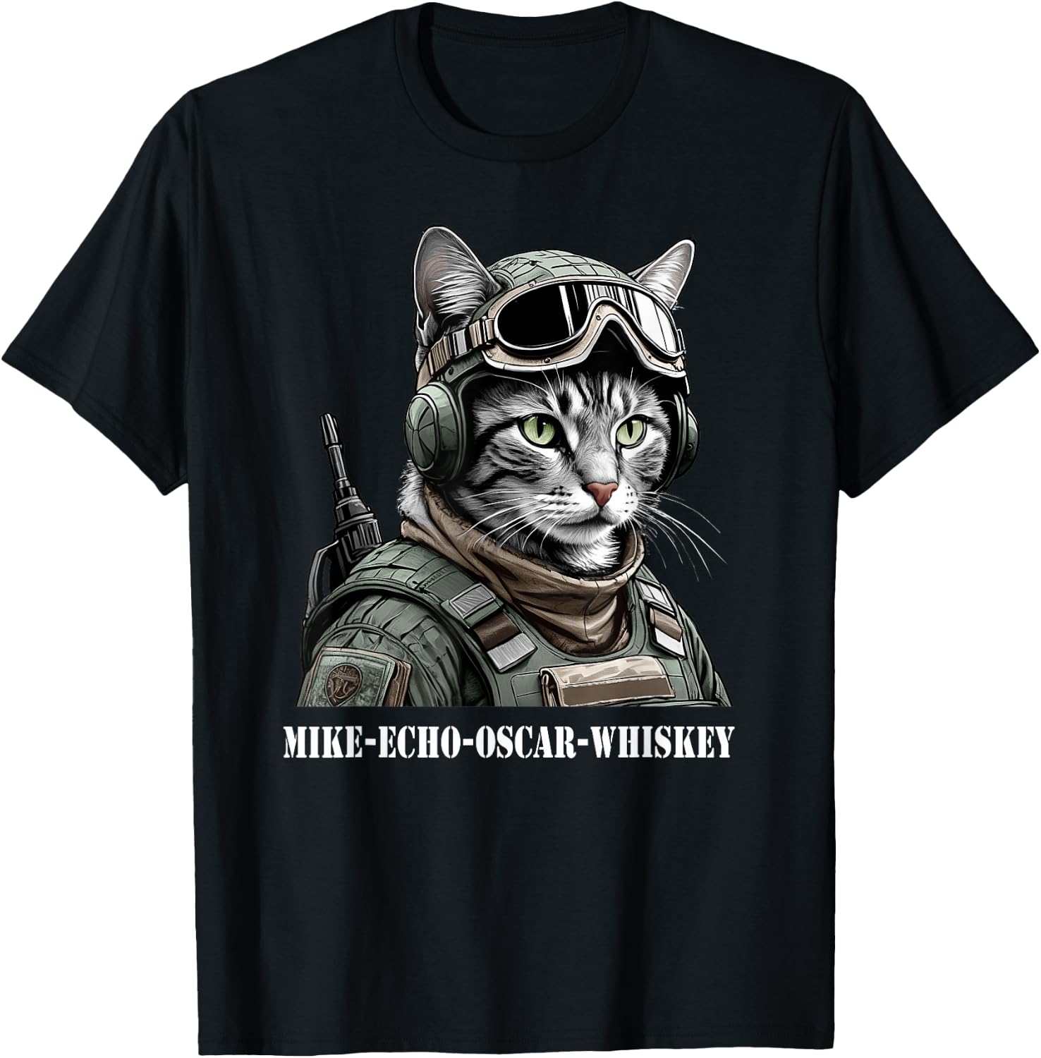 Tactical Cat or Tacticat Women T-Shirt - T-Shirt | Black