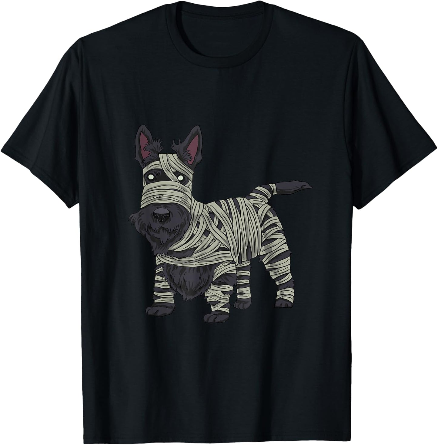 Scottish Terrier Dog Mummy Halloween Costume Dog Lovers Men Women Kids T-Shirt - T-Shirt | Black
