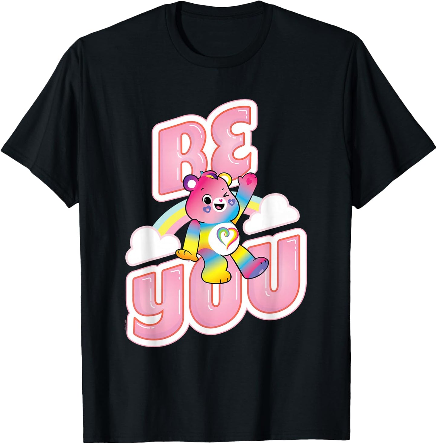 Care Bears Be You Togetherness Bear Pride Cute Cartoon T-Shirt - T-Shirt | Black