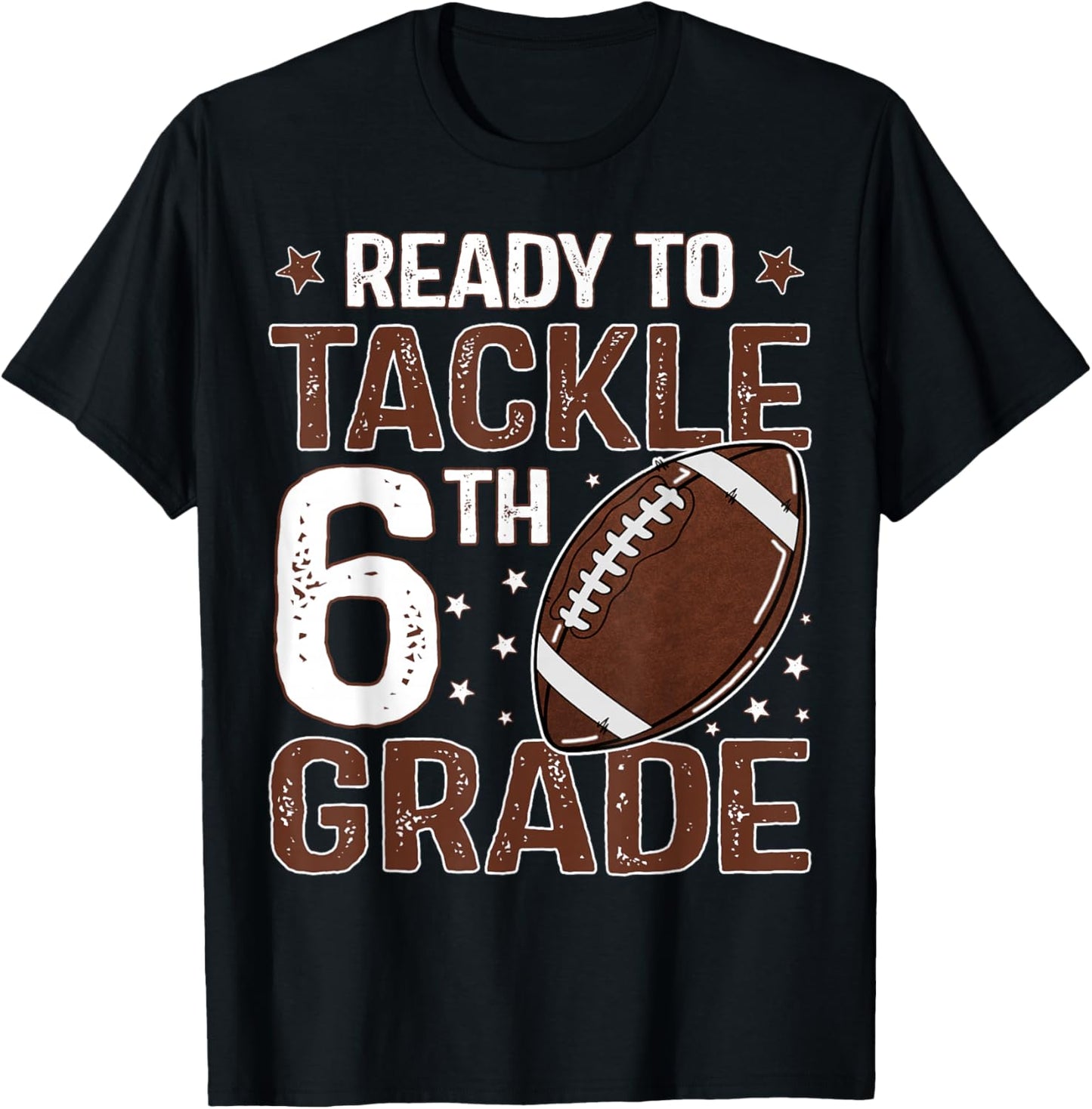 Ready To Tackle Sixth Grade First Day Of 6th Grade Boys T-Shirt - T-Shirt | Black