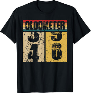 Oldometer 39-40 Shirt Funny 40th Turning 40 Birthday Gift T-Shirt - T-Shirt | Black