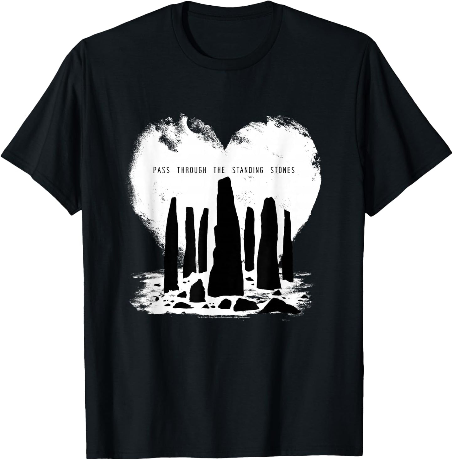 Outlander Pass Through The Standing Stones T-Shirt - T-Shirt | Black