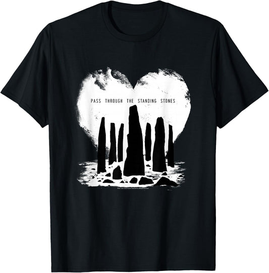 Outlander Pass Through The Standing Stones T-Shirt - T-Shirt | Black