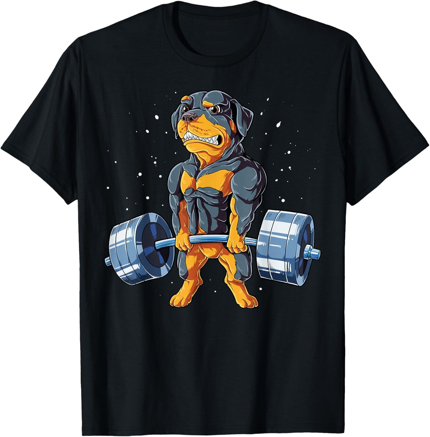 Rottweiler Weightlifting Funny Deadlift Men Fitness Gym Gift T-Shirt - T-Shirt | Black