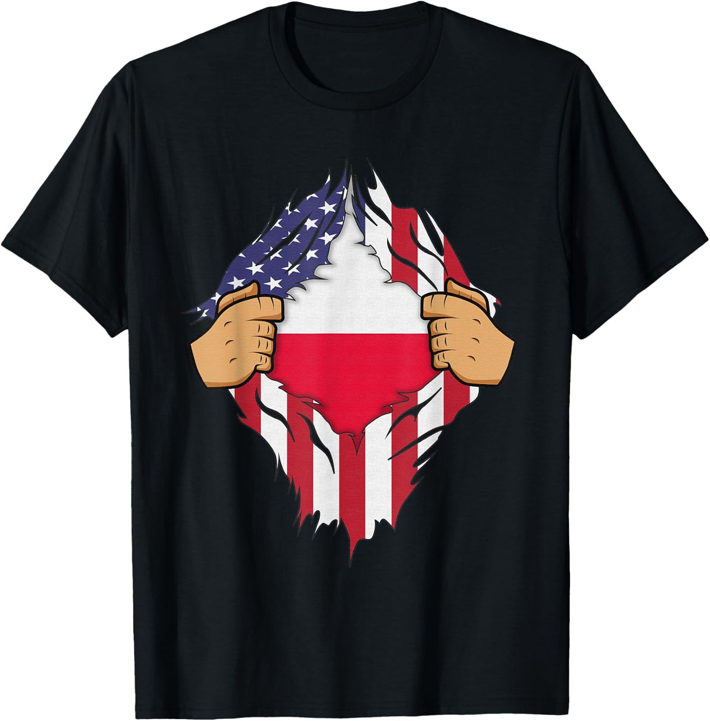 POLISH FLAG POLAND Men Women Kids Gift T-Shirt - T-Shirt | Black