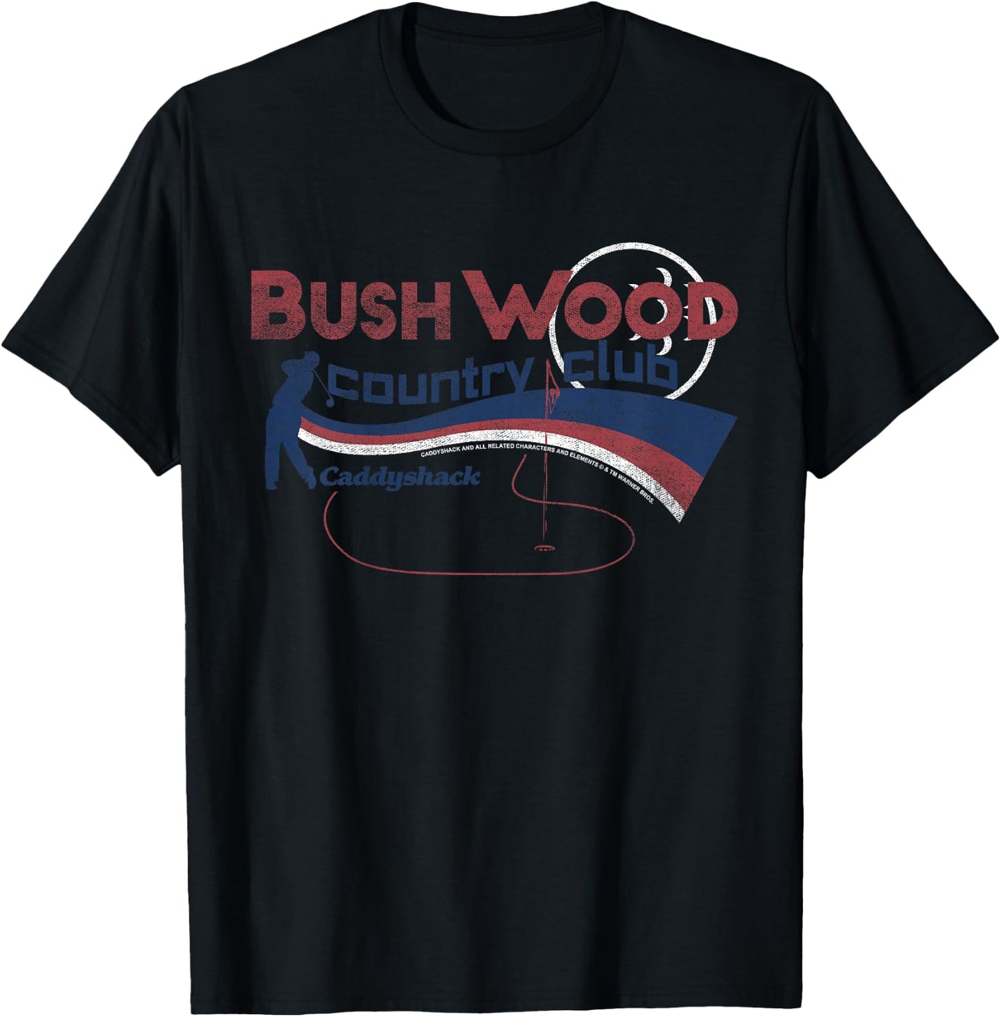 Kids Caddyshack Bushwood Country Club Americana T-Shirt - T-Shirt | Black