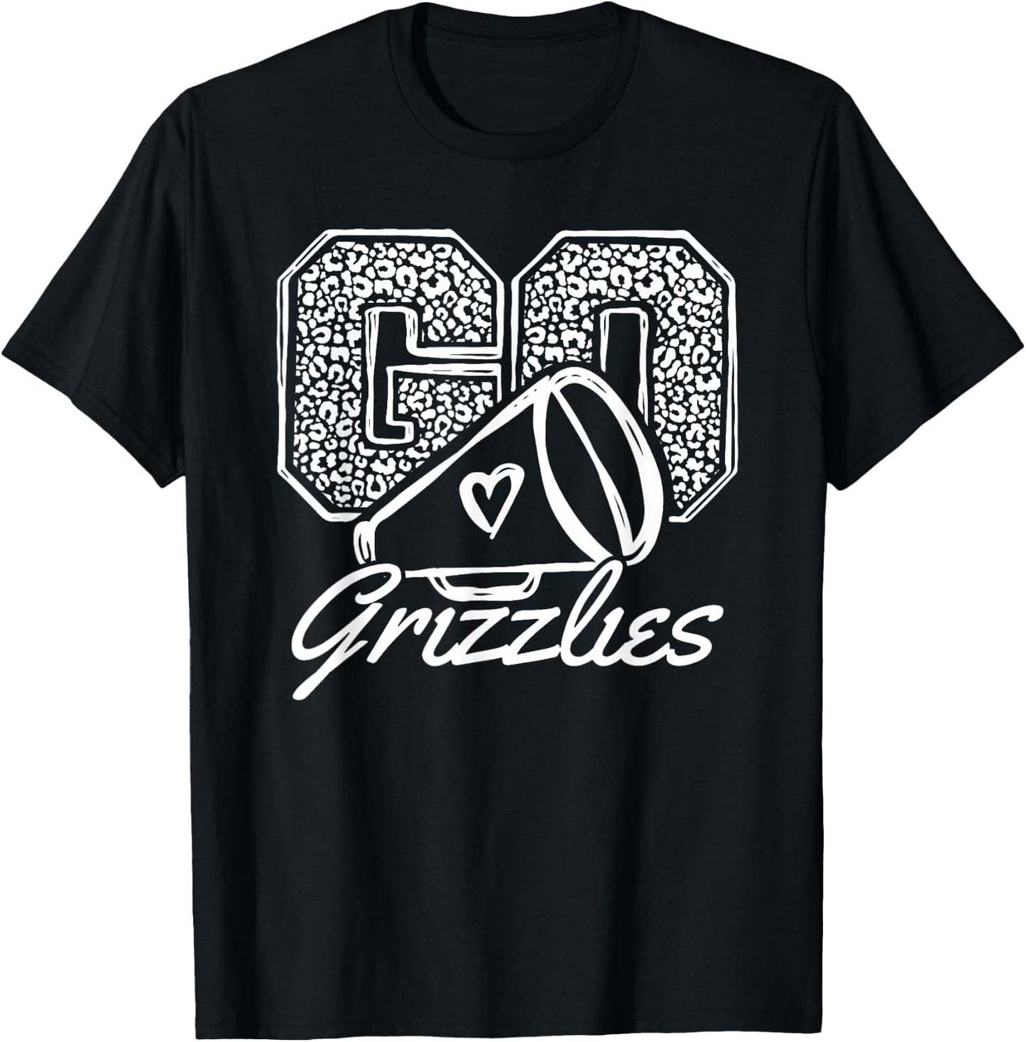 Go Cheer Grizzlies Sports Name Gifts Men Women Boy Girl T-Shirt - T-Shirt | Black