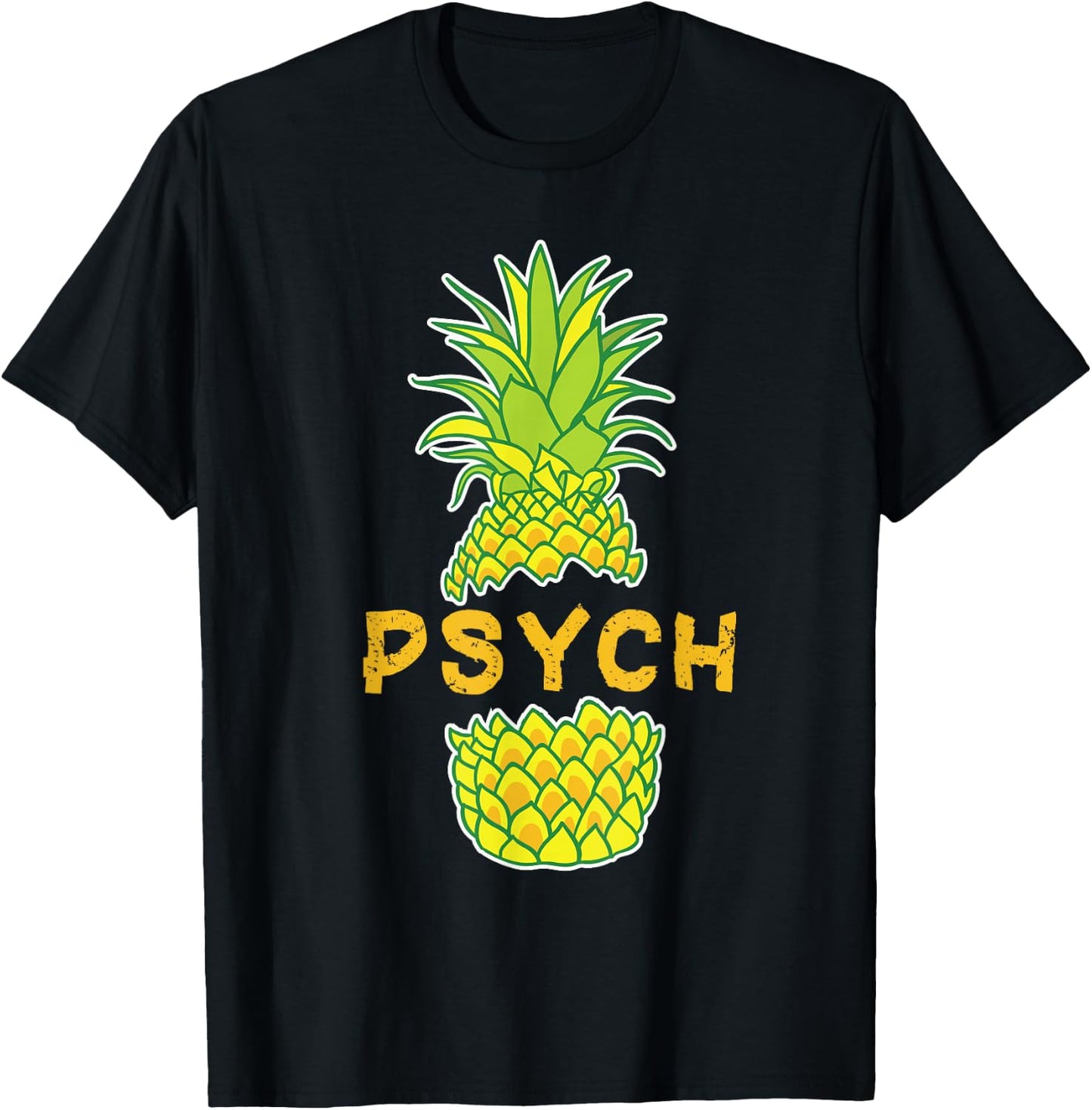 Be A Pineapple Psych Pineapple T-Shirt - T-Shirt | Black