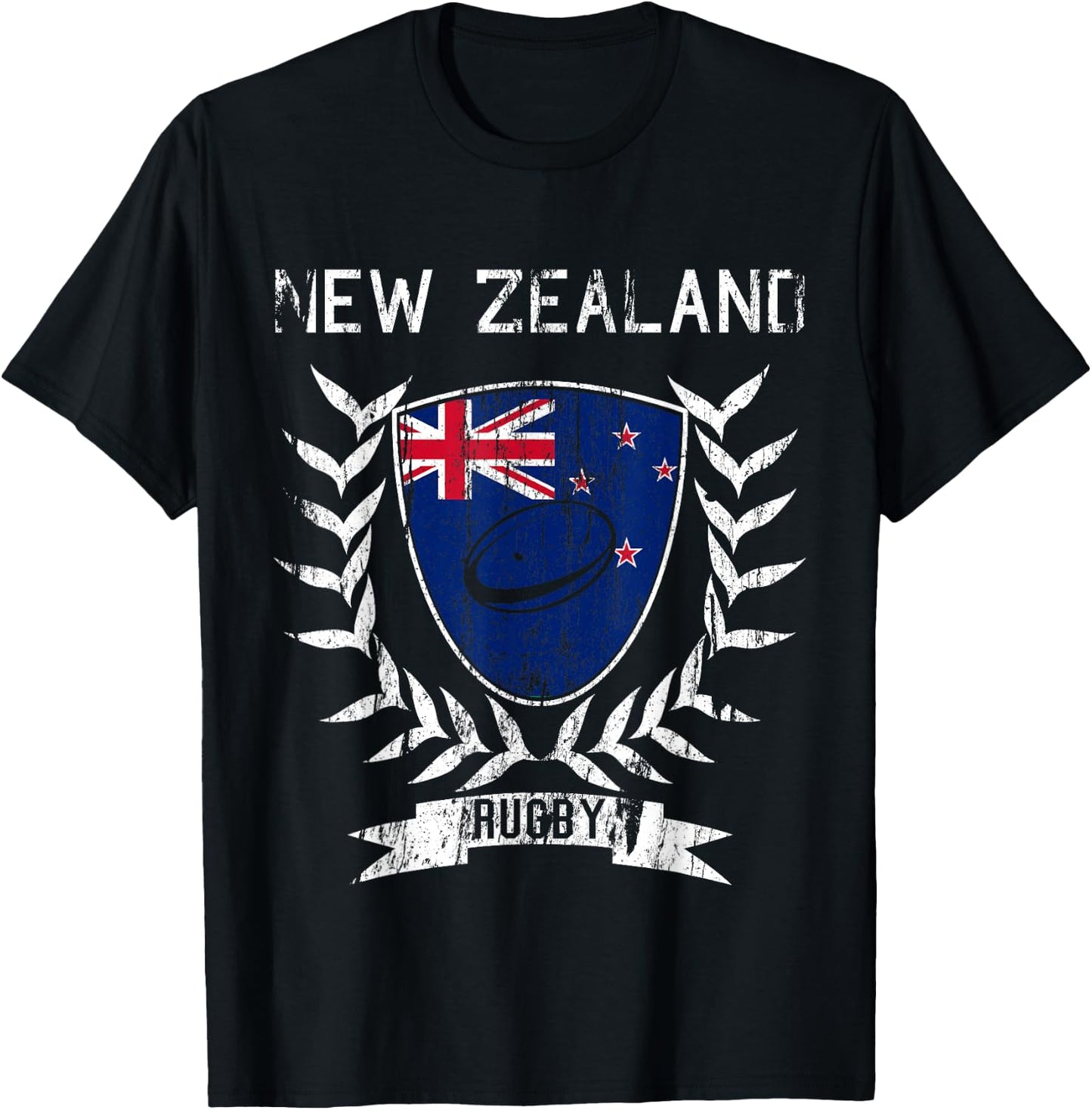 New Zealand Rugby Jersey 2021 Rugby T-Shirt - T-Shirt | Black