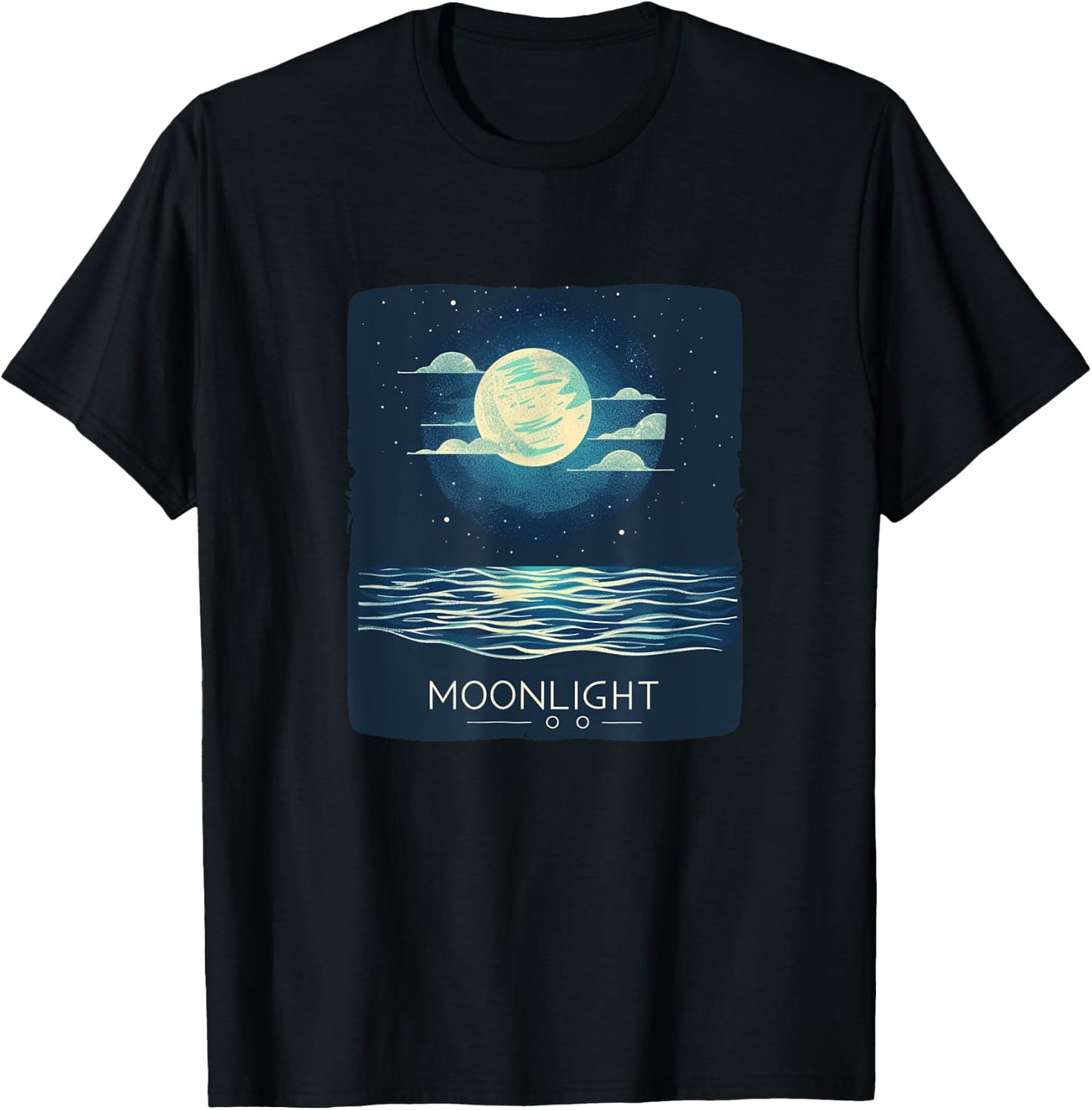 Beautiful Moonlight Outfit for Moon Lovers T-Shirt - T-Shirt | Black