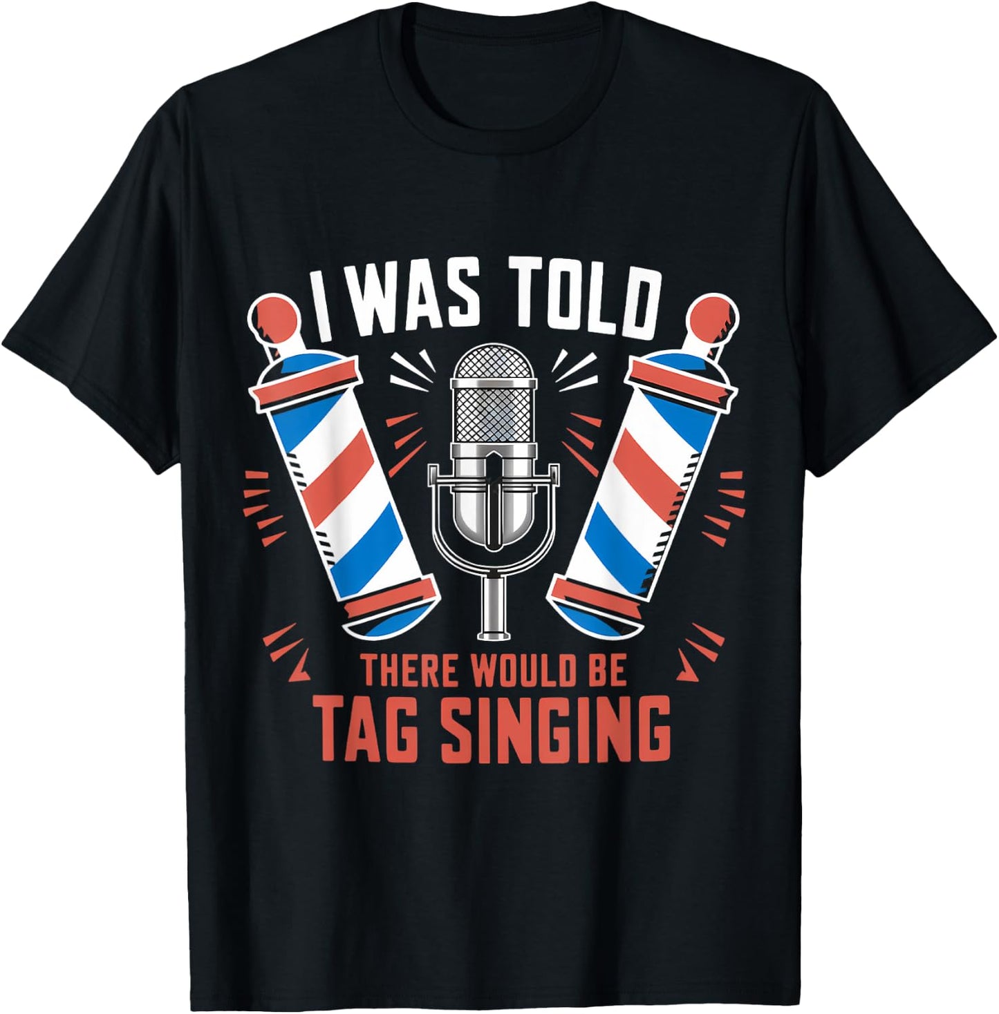 Barbershop Quartet Music Harmony Tag Singing T-Shirt - T-Shirt | Black
