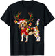 Beagle Gorgeous Reindeer Beagle Christmas Tree Light Xmas T-Shirt - T-Shirt | Black