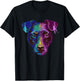 Colourful Dog Patterdale Terrier Men Women Kids T-Shirt - T-Shirt | Black