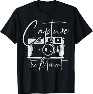 Photographer Gift Vintage Camera Photography T-Shirt - T-Shirt | Black
