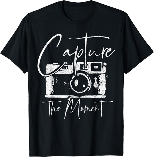 Photographer Gift Vintage Camera Photography T-Shirt - T-Shirt | Black