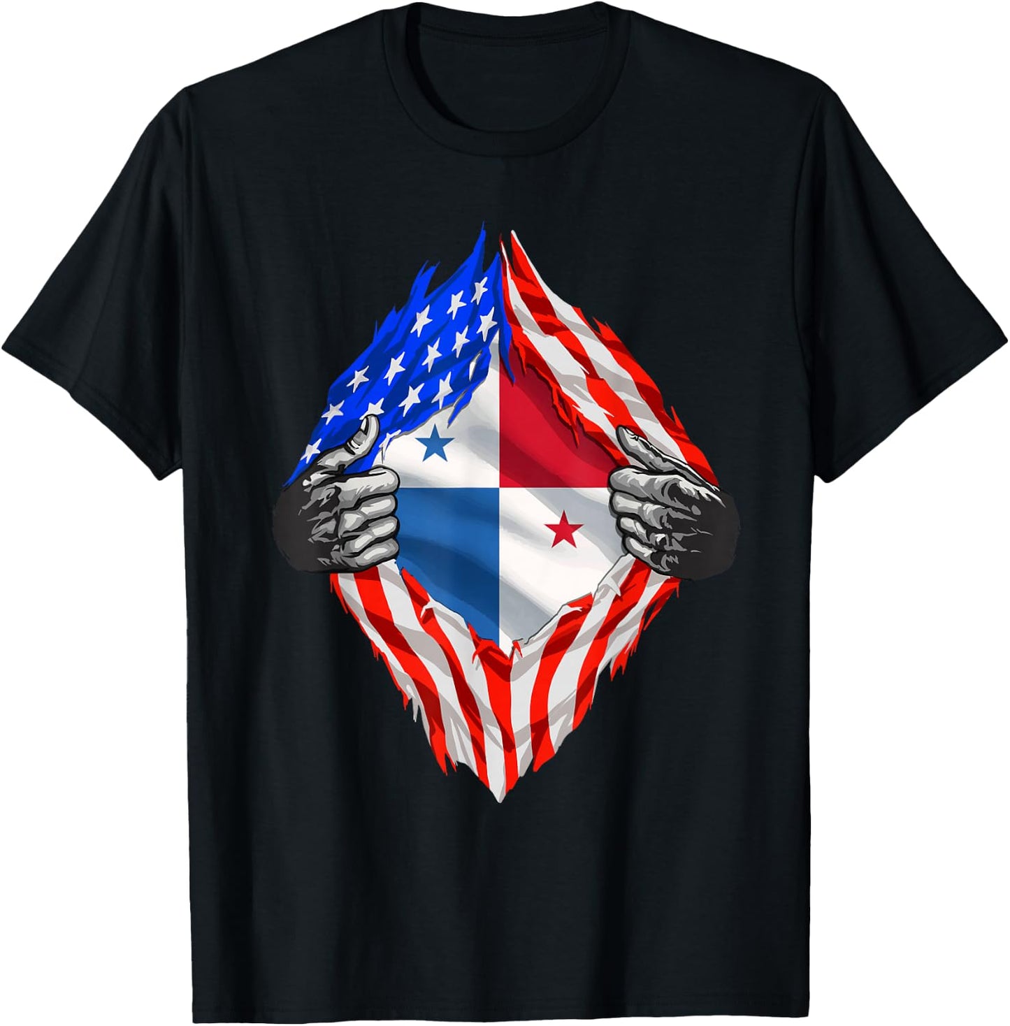 Panama Shirt American Panamanian Flag Hispanic Pride Roots T-Shirt - T-Shirt | Black