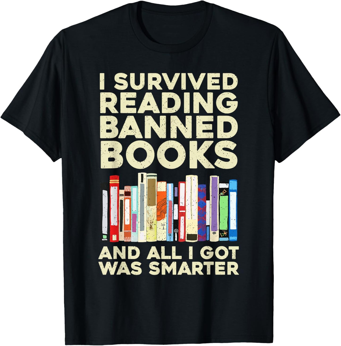 Funny Banned Books Art Women Cool Read Banned Books T-Shirt - T-Shirt | Black