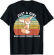 Just A Girl Who Loves Fennec Foxes Cute Fennec Fox Kawaii T-Shirt - T-Shirt | Black
