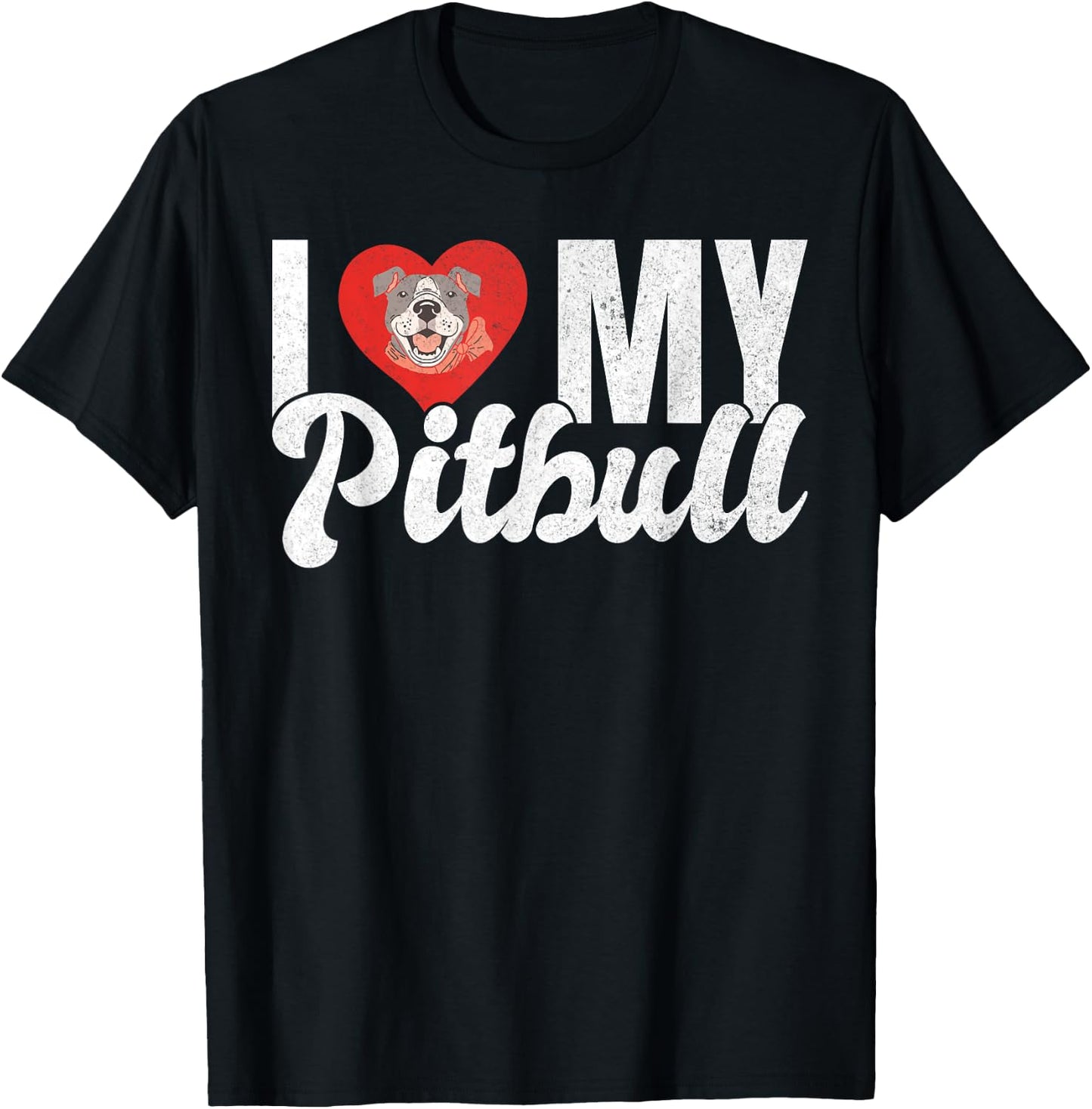 I love my Pitbull T-Shirt - T-Shirt | Black