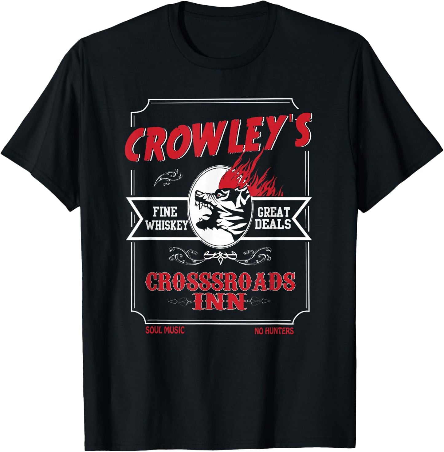 Retro Crossroads Dive Bar T-Shirt - T-Shirt | Black