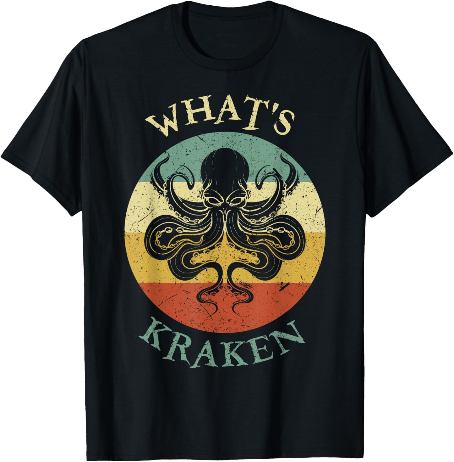 Octopus What's Kraken T-Shirt - T-Shirt | Black