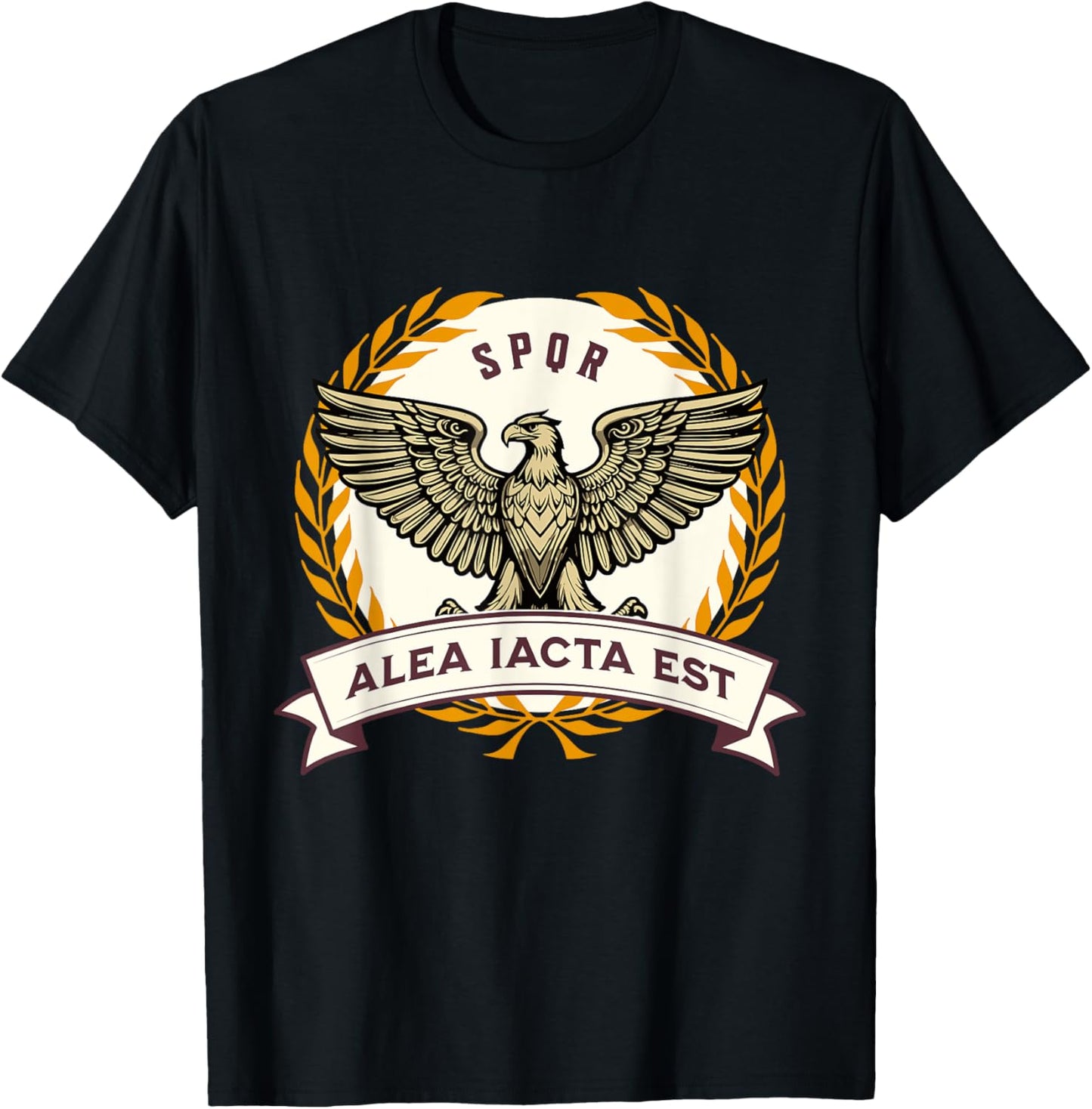 Alea Iacta Est Julius Caesar Quote the Die is Cast T-Shirt - T-Shirt | Black