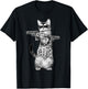 Funny Cat with Guns, Cats Lover T-Shirt - T-Shirt | Black