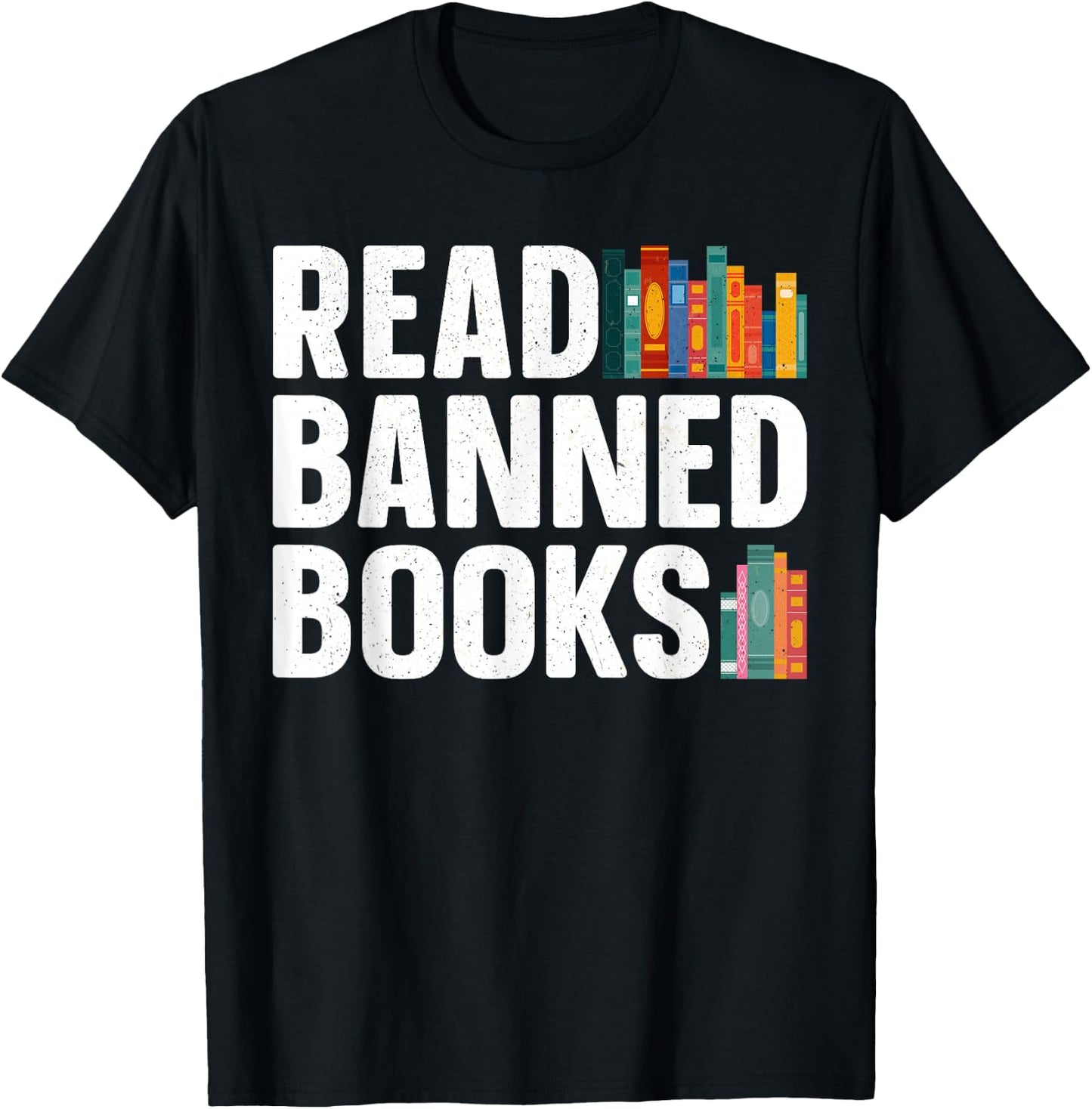 Read Banned Books Art Women Bookworm Banned Book T-Shirt - T-Shirt | Black