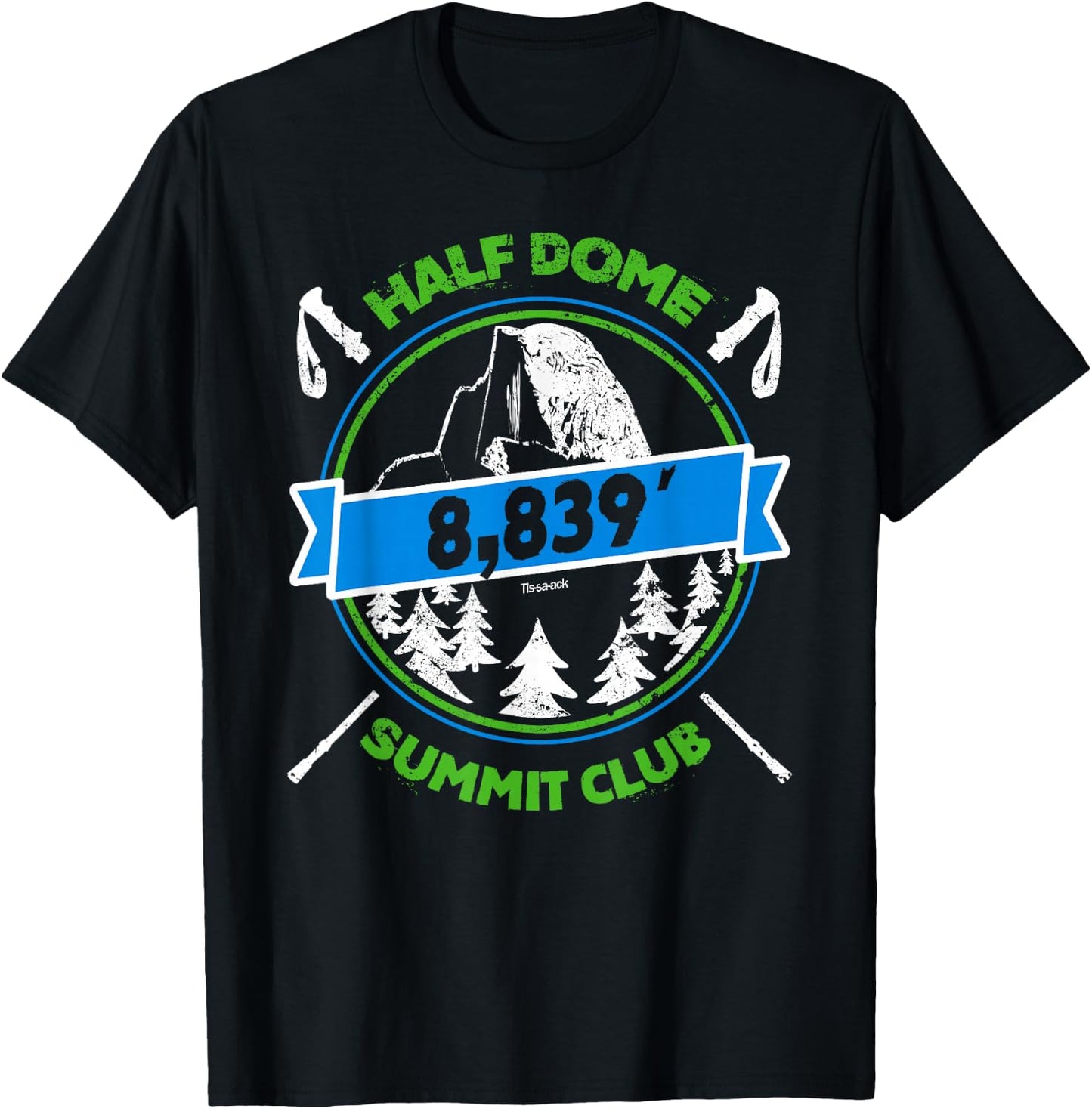 Half Dome Summit Club T-Shirt - T-Shirt | Black