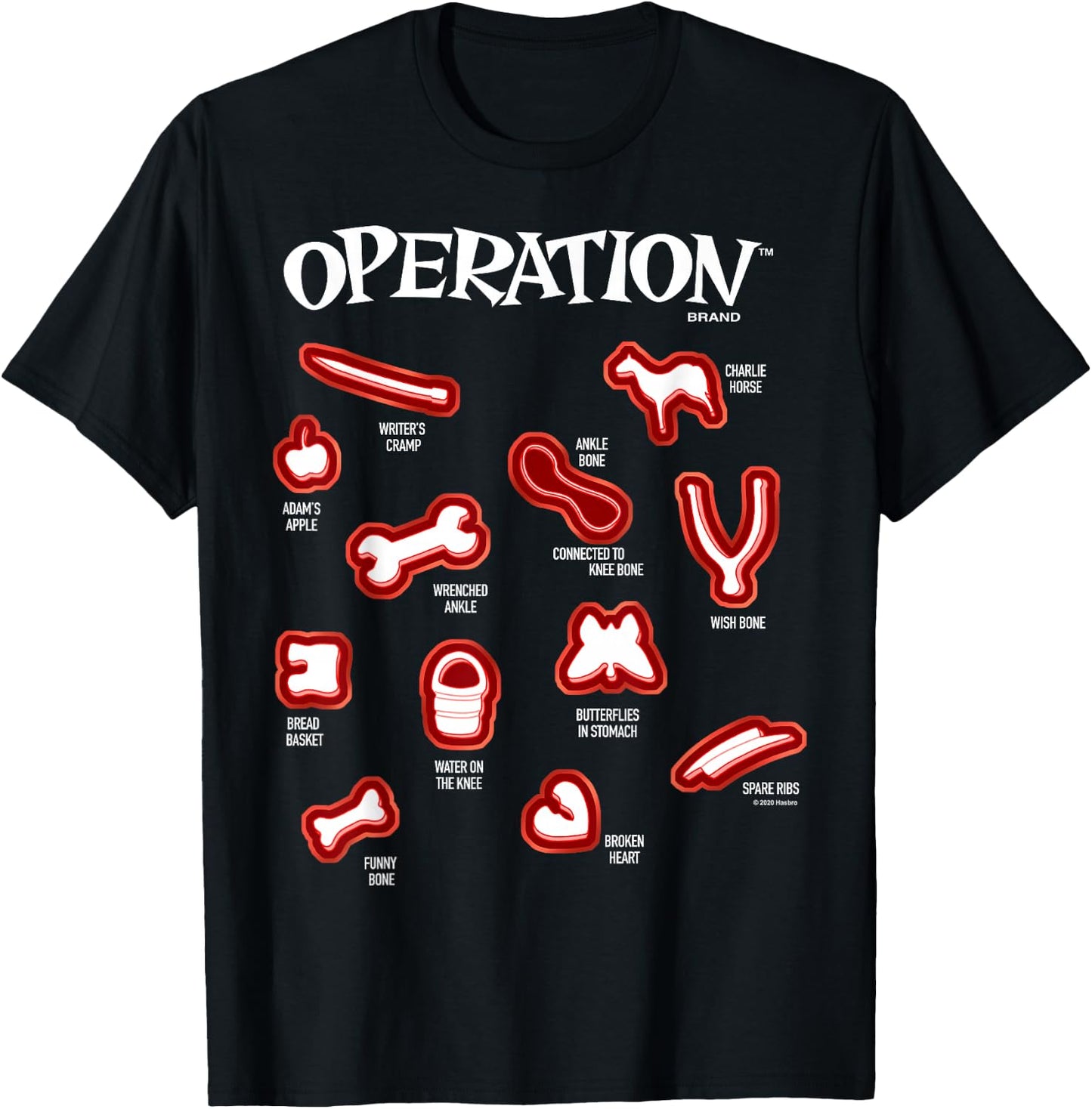 Operation Classic Icon & Game Pieces T-Shirt - T-Shirt | Black
