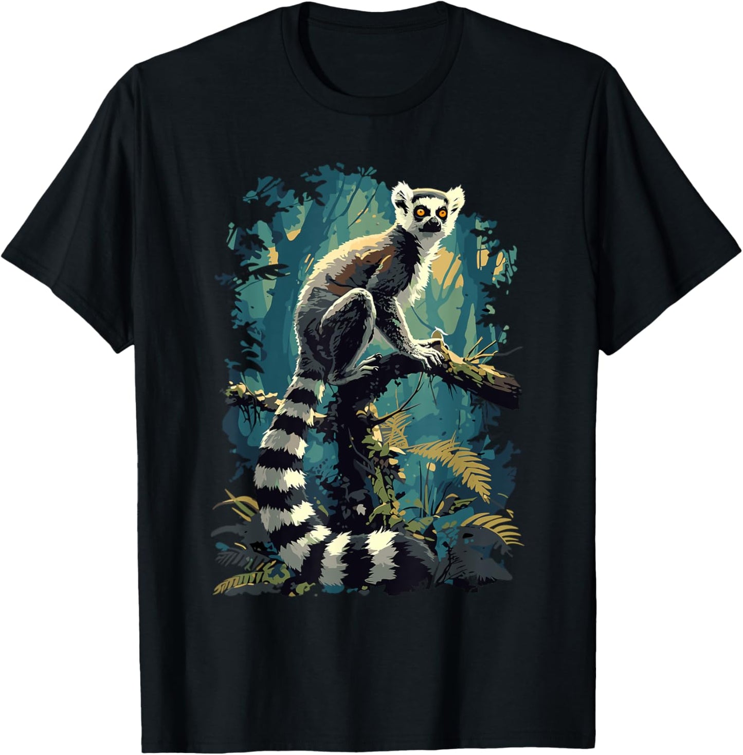 Lemurs Lemur T-Shirt - T-Shirt | Black