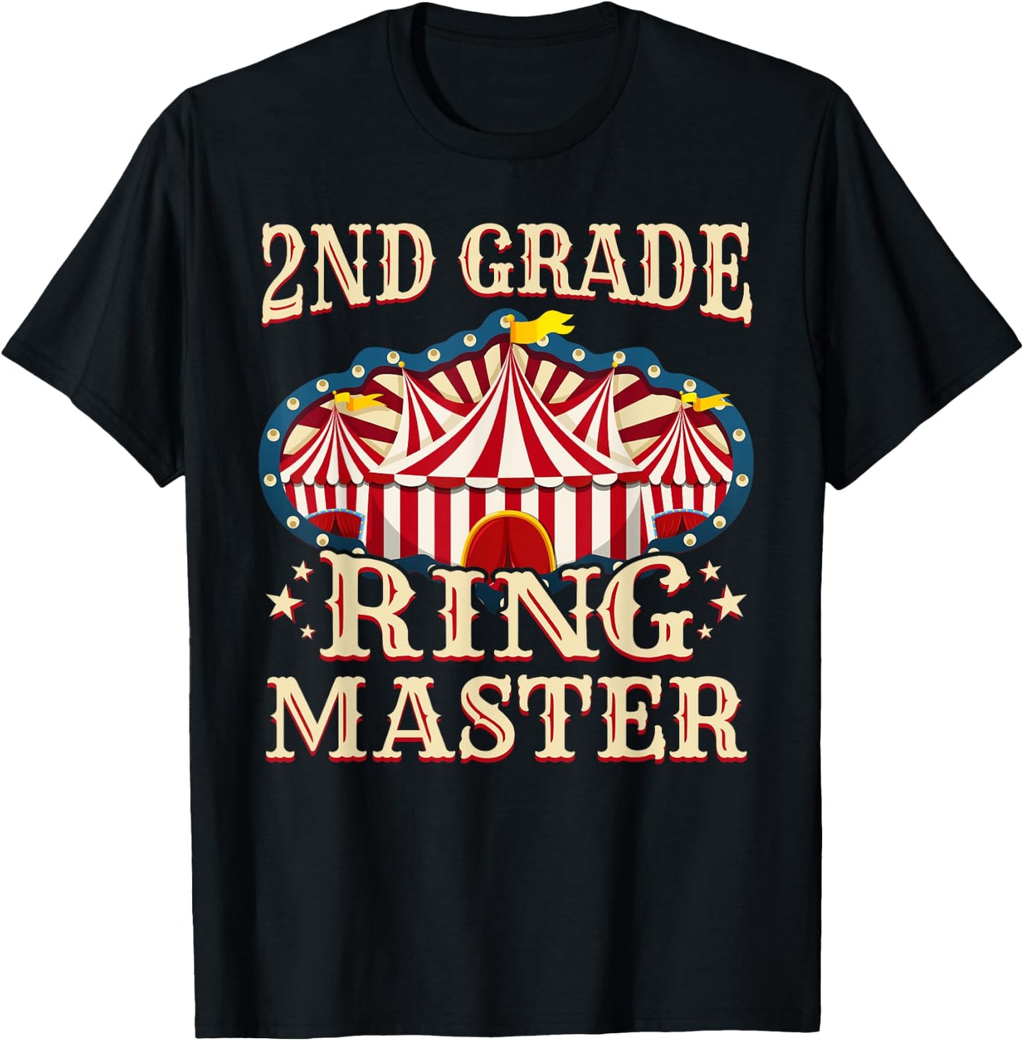 2nd Grade Ringmaster Shirt 2nd Grade Teacher Shirts Teacher Women Kids T-Shirt - T-Shirt | Black