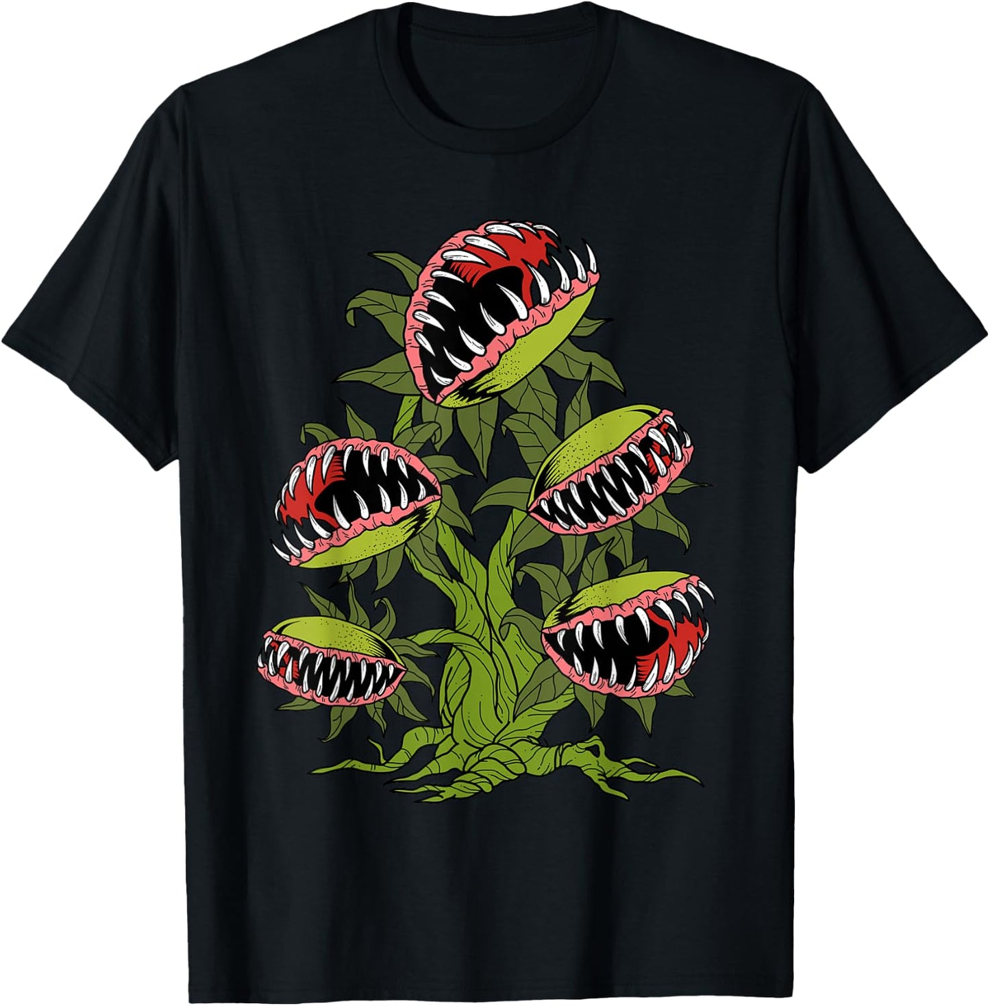Venus Fly Trap Shirt Men Women Monster Carnivorous Plants T-Shirt - T-Shirt | Black