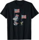 Peanuts Snoopy Independence Day Woodstock March T-Shirt - T-Shirt | Black