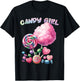 Candy Girls Dress Halloween Costume Girls Treat Lover T-Shirt - T-Shirt | Black