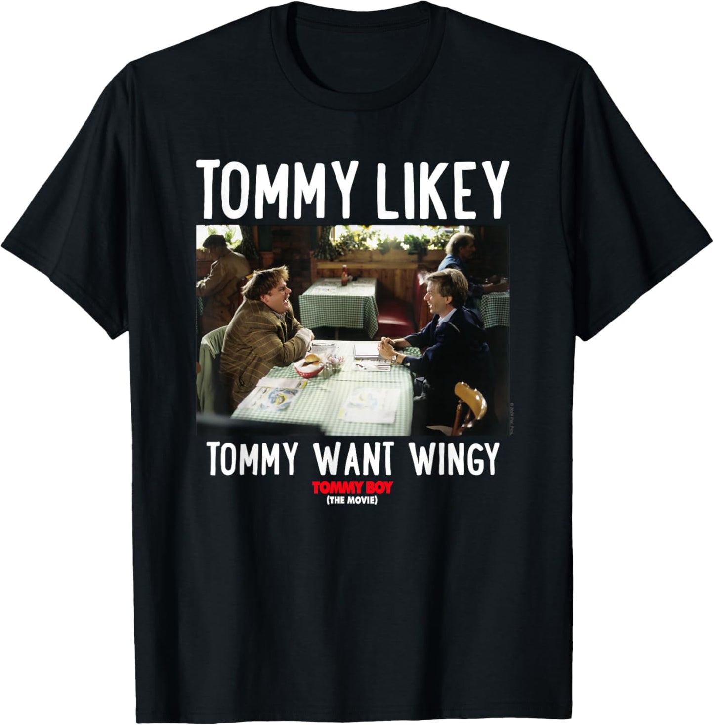 Tommy Boy Tommy Likey , Small, Black T-Shirt - T-Shirt | Black
