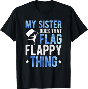 My Sister Color Guard Brother Of A Color Guard Member Bro T-Shirt - T-Shirt | Black